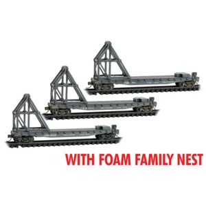 N Micro Trains 993 02 249 CSX/ex-Clinchfield RR 50' Flachwagen mit Eisbrecherladung - Bild 1 von 1