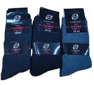 6 Paar Damen Thermo Socken Warme Wintersocken Dick NEU Ohne Gummi - Bild 1 von 1