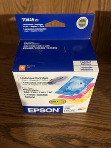 Genuine Epson 44 Ink Cartridge 3 Pack Cyan Magenta Yellow Expired - Picture 1 of 2