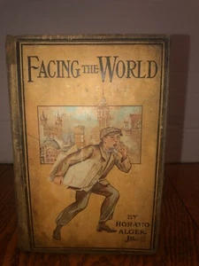 1893 Facing The World By Horatio Alger, Jr HC - Imagen 1 de 10