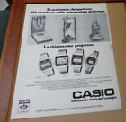 pubblicità TENNIS 1978 : Orologi CASIO la storia dell'orologio