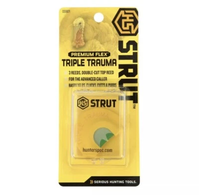 5 Pack HS Hunters Specialties 05901 Triple Trauma Premium Flex Turkey Call NEW - Image 1 of 3