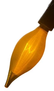 2 Vintage NOS Duro Test Frosted Yellow Amber Candelabra 8.5w 120/125V Light Bulb - Picture 1 of 5