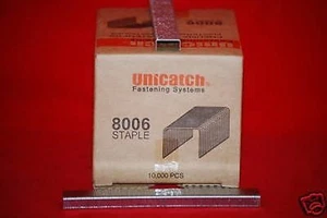 #80-1/4" long 1/2" Crown 21 Ga Galvanized Upholstery Staples 10,000/Box - Picture 1 of 1