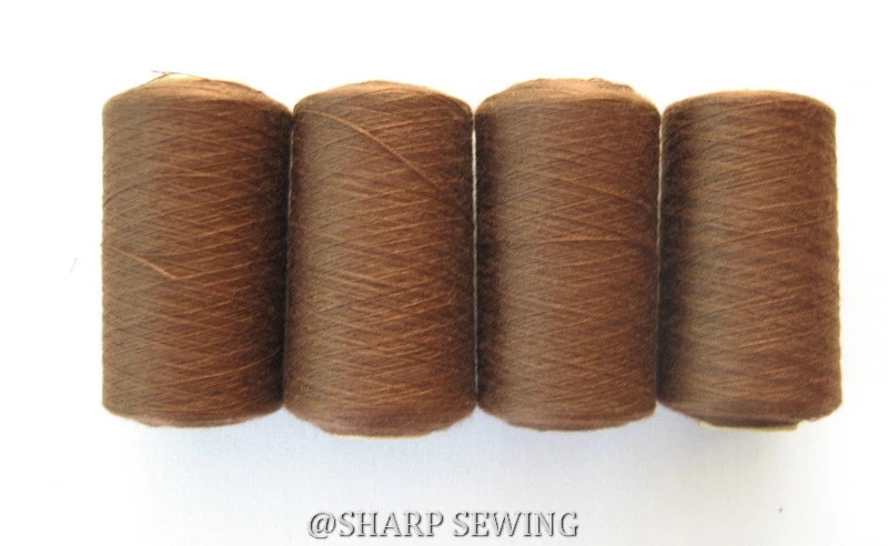 HILO DE SERGER E ACOLCHADO DE POLIÉSTER HILADO NOGAL #695 4 TUBOS 1000 YARDAS. CADA UNO Foto 1 de 1