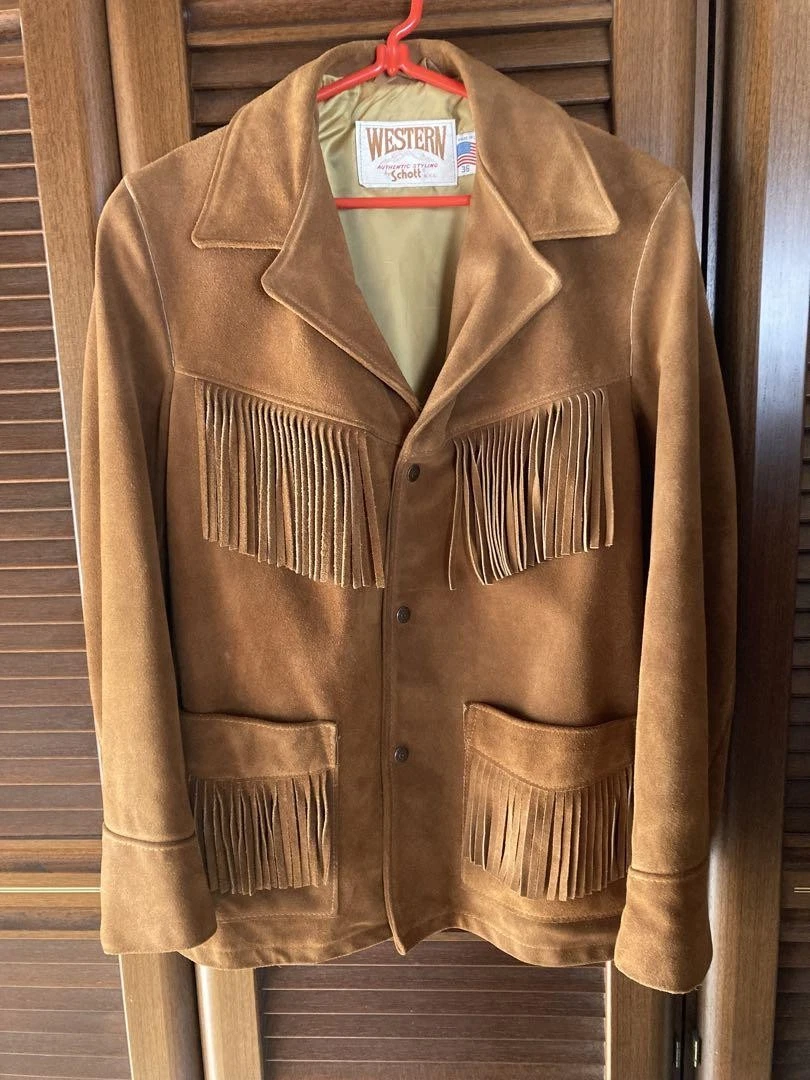 〈 SCHOTT 〉western fringe suede jacket s-l1200.webp