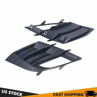 L+R  Front Bumper Fog Light Cover Grille Bezel For Mazda 3 2009-2013 M3 BL BK Foto 1 de 4