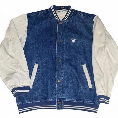 Vintage 90’s Big Dogs Varsity Jean Jacket. Men’s 2XL - Image 1 of 4