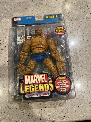 Экшн-фигурка 2002 Toy Biz Marvel Legends серия 2 THE THING запечатанная - Изображение 1 из 4