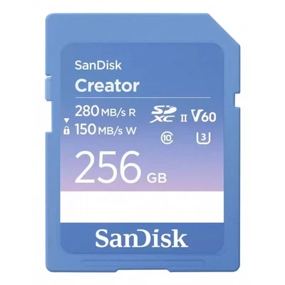 SanDisk Creator 256 GB SDXC UHS-II Classe 10 - Immagine 1 di 2