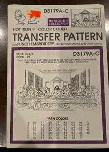 Vintage The Last Supper Pretty Punch Hot Iron Transfer Pattern, #D3179A-C - Picture 1 of 2
