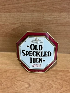 Old Speckled Hen Strong Fine Ale Beer Pump Clip Badge Sign 5.2% Moreland Homebar - Picture 1 of 2
