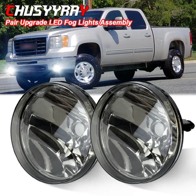 Pair Bumper LED Fog Light Kit For 07-13 GMC Sierra 1500 4.3L 4.8L 5.3L 6.0L 6.2L - Image 1 of 4