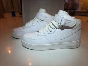 Nike Air Force 1 Mid '07 Herren Sneaker Triple White, Größe 11,5, CW2289-111 - Bild 1 von 9