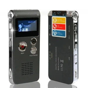 Mini enregistreur vocal professionnel, lecteur MP3, dictaphone statique - 8 Go - Zdjęcie 1 z 10