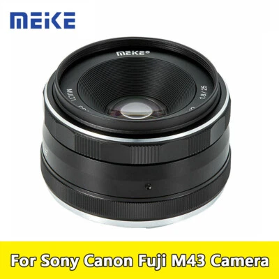 Meike 25mm F1.8 APS-C Wide Angle Manual Focus Lens for Sony Canon Fuji M43 Mount - Image 1 of 4