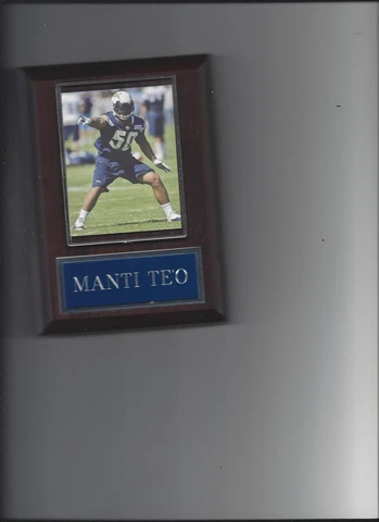 MANTI TE'O PLAQUE SAN DIEGO CHARGERS FOOTBALL NFL Cover