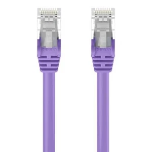 Cable de red Ethernet sin enganches Belkin A3L980-01-PUR-S 1 ft CAT6 RJ45 púrpura - Imagen 1 de 3