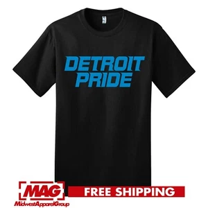 CAMISETA NEGRA DETROIT PRIDE Leones NFL Camiseta Fútbol Motor City Tigers 313 - Imagen 1 de 3