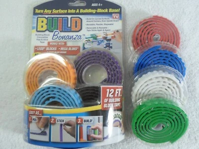 Build Bonanza Brick Tape Four Pack  PLUS  Four Extra Rolls - Image 1 of 2