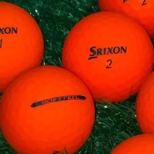 12 pelotas de golf usadas Srixon naranja mate sensación suave - grados 4A/5A AAAA/AAAAA - Imagen 1 de 2