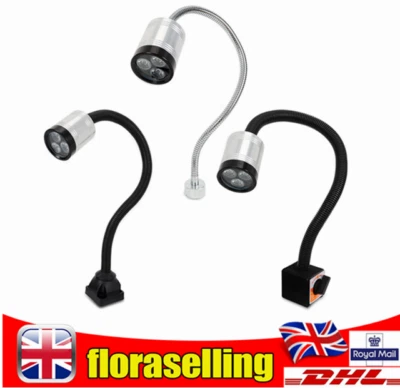 6W Flexible CNC Milling Lamp LED Machine Work Light Fixed / Magnetic Base 220V