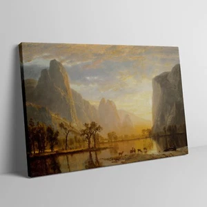 Valley of the Yosemite, Albert Bierstadt, 1864, American, Canvas Wall Art Print  - Picture 1 of 5