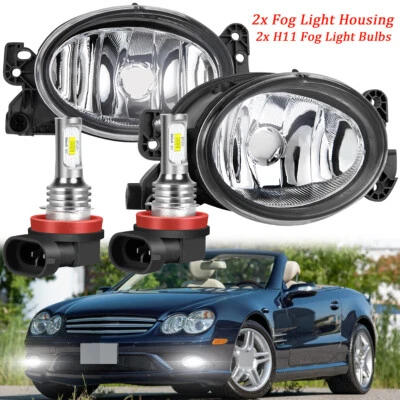 Pair LED Fog Light Lamp For Mercedes-Benz SL550 2007 2008 2009 2010 2011 2012 - Изображение 1 из 4