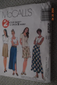 Gonne McCall's 2029 Misses 2 ore in 2 lunghezze taglia 14-16-18 non tagliate - Foto 1 di 2