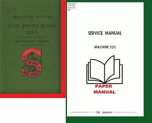 Singer Featherweight 221 Sewing Machine Dealer Adjusters & Repair Service Manual - Picture 1 of 11
