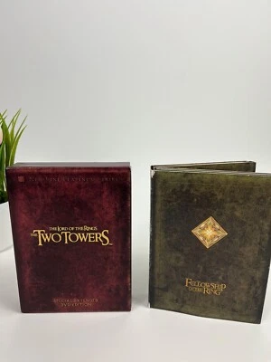 Lord Of The Rings Fellowship & The Two Towers Special Extended DVD Edition Set Foto 1 de 4