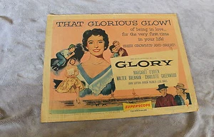 Póster de media hoja Glory 1956 Walter Brennan Margaret O'Brien David Butler en muy buena condición C5 - Imagen 1 de 1