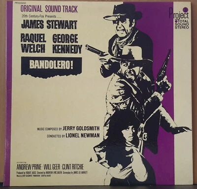 BANDOLERO! - SOUNDTRACK by J. GOLDSMITH 1968 PROJECT 3 PR5026SD US 1ST PRESS LP - Image 1 of 4