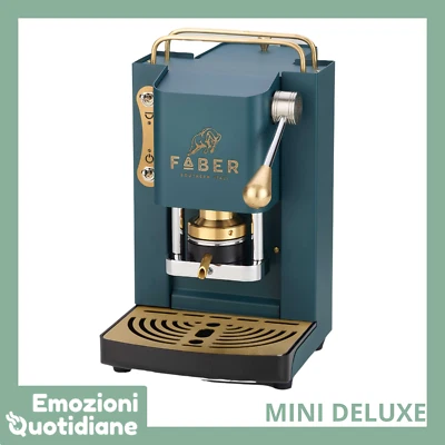 Faber Pro MINI Deluxe | Macchina caffè a cialde Ese 44mm con pressacialda Ottone - Immagine 1 di 2