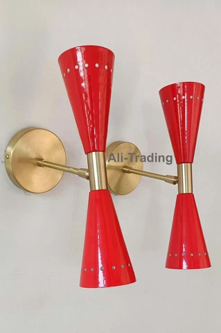 Wall Sconce Diabolo Pair of Modern Italian Wall Lights Wall Fixture Lamps 2 pcs Cover