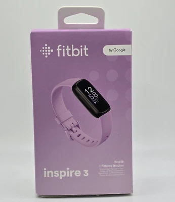 Fitbit Inspire 3 Heart Rate Monitor Health & Fitness Tracker | Lilac Bliss - Image 1 of 4