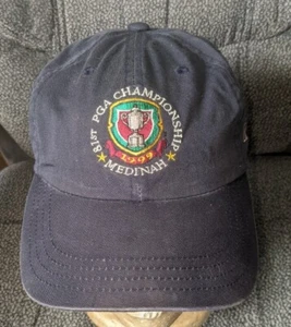 Berretto Medinah Vintage Imperial 1999 81° Campionato PGA Navy Tiger Woods - Foto 1 di 5