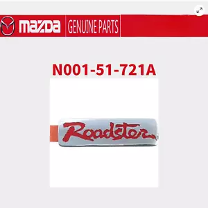 MAZDA Roadster MX-5 MIATA NA8C EMBLEM Budge Sticker REAR RED JDM OEM - Picture 1 of 1