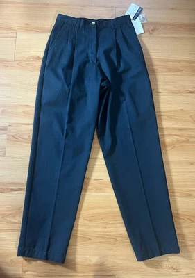 Pantalones clásicos Charter Club de colección talla 8 negros sin arrugas Foto 1 de 4