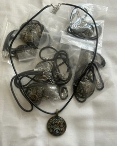NORDIC STEAMPUNK CLOCKWORK JOBLOT 10 NECKLACES - Picture 1 of 2