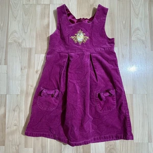 Vestido Terciopelo Princesas Vintage Disney Talla Pequeña 5-6 Disney Store Magenta - Imagen 1 de 4