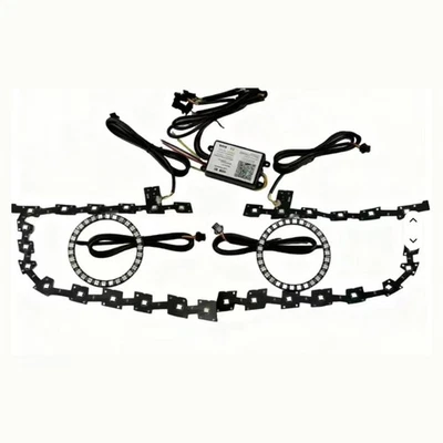 Placas LED DRL con anillos halo APP control Bluetooth para Chrysler 300C 2011-2020 Foto 1 de 4