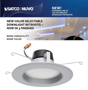 Satco Led Color Selectable Downlight Retrofits S11836, 9 Watt; 5 Inch - 6 Inc... - Picture 1 of 5