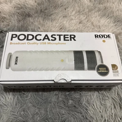 Rode Podcaster USB Dynamic Microphone White - Image 1 of 3