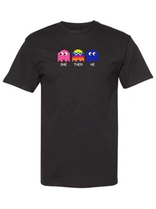 PHLUID Mens She/them/he Black Lightweight, Graphic T-Shirt L - Picture 1 of 3