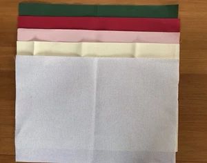 14 Count AIDA - 5 Pieces 18” X 12” approx in different colours (incl. Lurex) - Picture 1 of 3