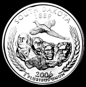 2006 S South Dakota Mint Clad Proof ~ Statehood Quarter Dollar from US Proof Set - Picture 1 of 2