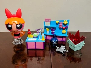 Powerpuff Girls Laboratory Lab Playset Blossom Figure Cartoon Network COMPLETE - Picture 1 of 4