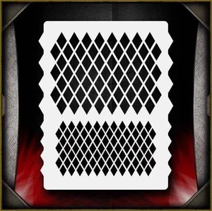 Plantilla de plantilla de aerógrafo con textura de patrón de diamante Airsick - Imagen 1 de 1
