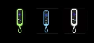NEW Silicone Remote Cover For Roku TV Luminous Glow N' Dark (Green, Blue, White) - Picture 1 of 4